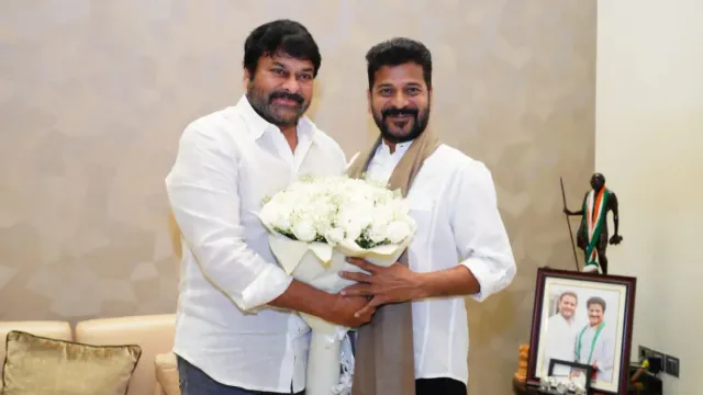 Chiranjeevi - Revanth: రేవంత్‌రెడ్డిని కలిసిన మెగాస్టార్‌.. ఫొటోలు, వీడియో వైరల్‌!