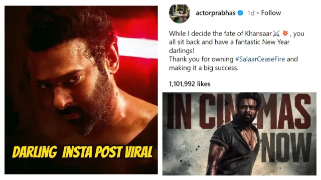 Prabhas:ఖాన్సార్ భవిష్యత్తును నిర్ణయిస్తా - ప్రభాస్ పోస్ట్ వైరల్!!