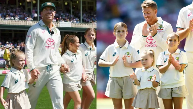 David Warner: డేవిడ్‌ 'బాయ్'‌ లాస్ట్‌ టెస్ట్.. తన పిల్లలతో కలిసి ఫొటో.. వైరల్!