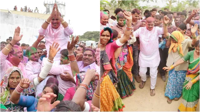 హోలీ వేడుకల్లో ఆలేరు ఎమ్మెల్యే ఐలయ్య డ్యాన్స్