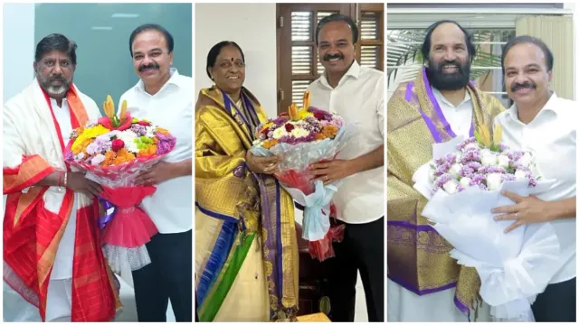 Chevella Ranjith Reddy: మంత్రులను కలిసిన చేవెళ్ల ఎంపీ అభ్యర్థి రంజిత్ రెడ్డి