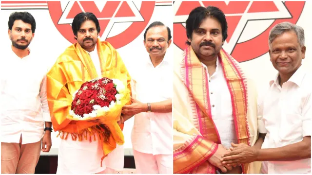 పవన్ ను కలిసిన మాగుంట, వరప్రసాద్