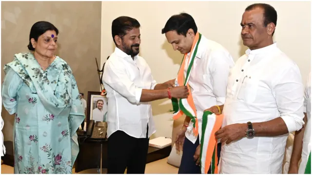 Big Breaking : బీఆర్ఎస్ కు బిగ్ షాక్.. కాంగ్రెస్ లో చేరిన కీలక నేత కుమారుడు!