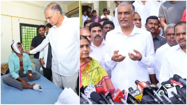 Harish Rao : సంగారెడ్డిలో అగ్ని ప్రమాదానికి కారణం అదే.. హరీశ్ రావు సంచలన ఆరోపణలు