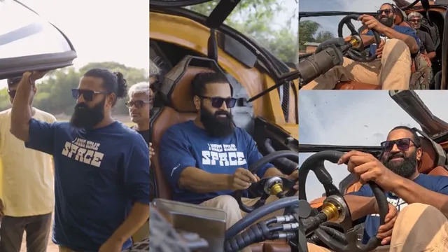 Rishab Shetty : ప్రభాస్ బుజ్జిని నడిపిన 'కాంతారా' హీరో.. వైరల్ గా మారిన వీడియో!