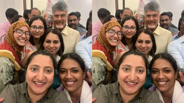 Chandra babu Naidu: చంద్రబాబుతో జాతీయ మహిళా జర్నలిస్టుల సెల్ఫీ..