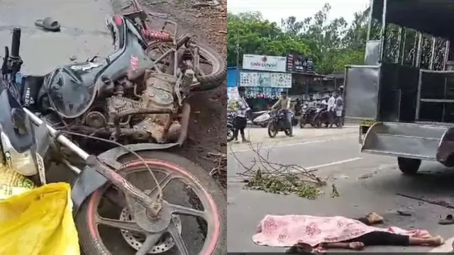 Accident: బైకును ఢీకొట్టిన డీసీఎం వ్యాన్.. యువకుడు మృతి..!