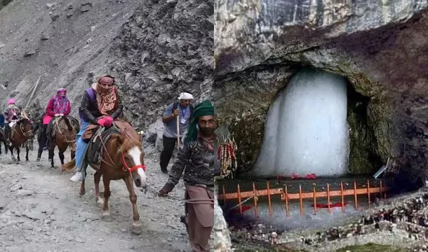 Amarnath : పవిత్ర గుహకు బయలుదేరిన భక్తులు.. బాం-బం-భోలే నామస్మరణతో మారుమోగుతున్న అమర్‌నాథ్!