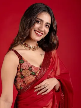 చీరలో ప్రియా ప్రకాశ్ అందాల విందు.!