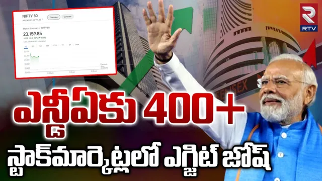 Exit Polls Effect: మోదీ హ్యాట్రిక్ అన్న ఎగ్జిట్ పోల్స్.. దూసుకుపోతున్న స్టాక్ మార్కెట్ 