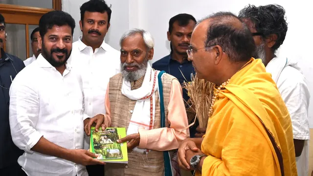 సీఎం రేవంత్ రెడ్డిని కలిసిన సుభాష్ పాలేకర్