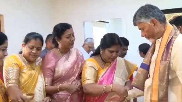 చంద్రబాబు నివాసంలో రాఖీ సంబరాలు-VIDEO