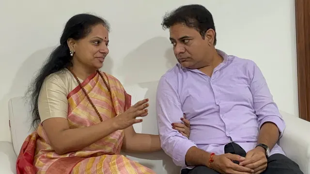 అన్న కేటీఆర్ తో కవిత ముచ్చట్లు