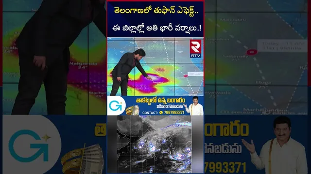 తెలంగాణలో తుఫాన్ ఎఫెక్ట్ | Cyclone Montha Effect On Telangana | Bhadradri | Nalgonda | Warangal |RTV