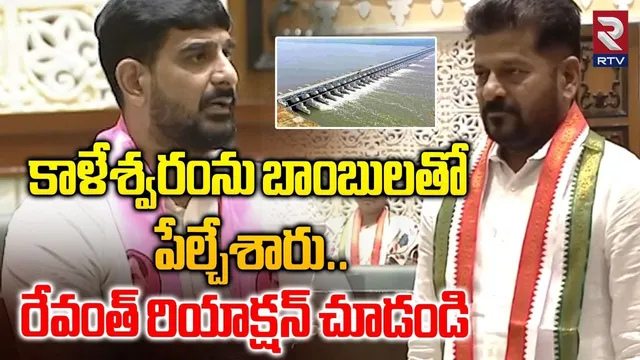 కాళేశ్వరంను బాంబులతో పేల్చేశారు..| MLA Kaushik Reddy Speech In Telangana Assembly | RTV