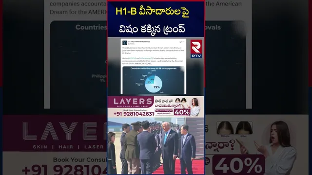 H1-B వీసాదారులపై విషం కక్కిన ట్రంప్‌ | H1B Visa New Rules 2025 || RTV