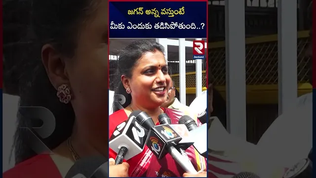 జగన్ అన్న   వస్తుంటే మీకు ఎందుకు తడిసిపోతుంది..? | RK Roja Comments | Cm Chandra Babu | RTV