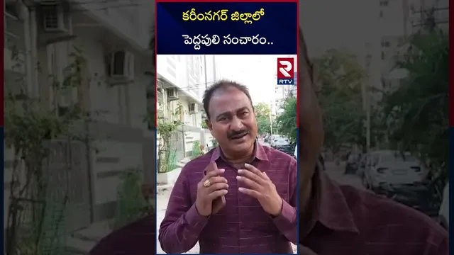 కరీంనగర్ జిల్లాలో పెద్దపులి సంచారం.. | Tiger Hulchal In Karimnagar District | RTV