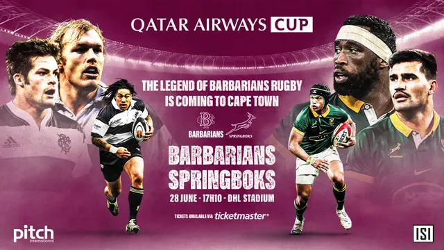 Springboks to Face Barbarians FC in 3rd Edition of the Qatar Airways Cup