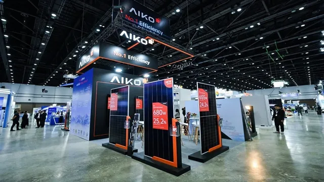 AIKO Energy showcases ABC solar panels at ASEW 2025 in Bangkok