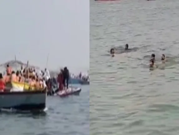 varanasi news, kashi news, hindi news, वाराणसी न्यूज, काशी, गंगा नदी में नाव पलटी,