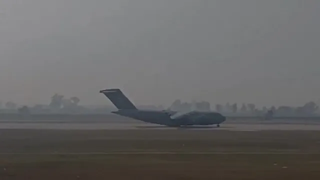 American flight in Amritsar
