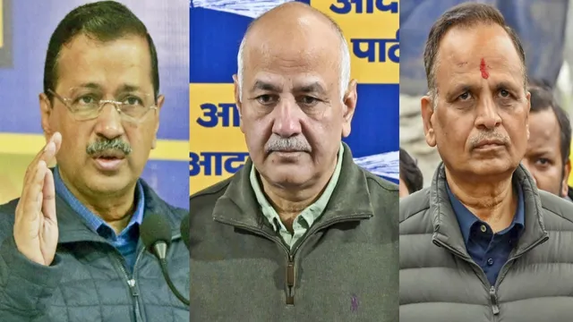 Delhi Election Results, Delhi Elections results 2025 live counting, arvind kejriwal, manish sisodia, satyendra jain lost