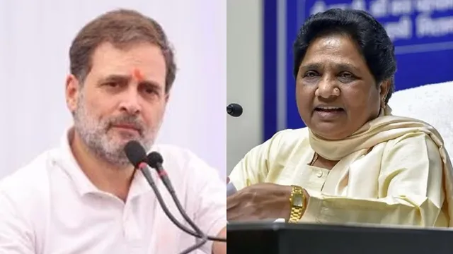 Rahul Gandhi and Mayawati image