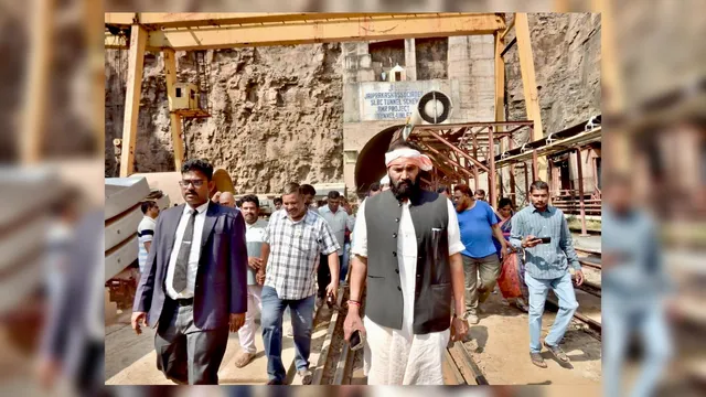 telangana, telangana tunnel, telangana tunnel collaps, telangana tunnel news, narendra modi, under construction stretch in the tunnel of Srisailam Left Bank Canal 