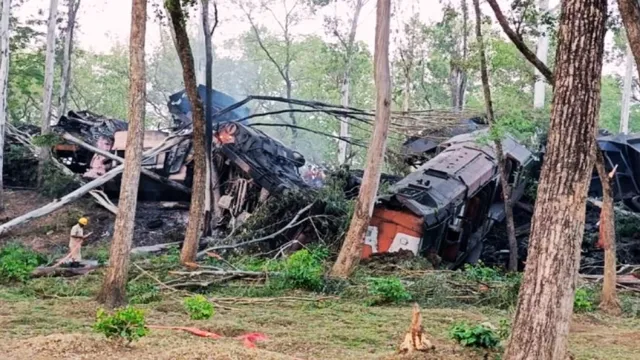 rail accident, jahrkahn rail hadsa, train accident in jharkhand,  two goods trains collided in Sahibganj district of Jharkhand