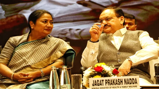 Rekha Gupta and JP Nadda