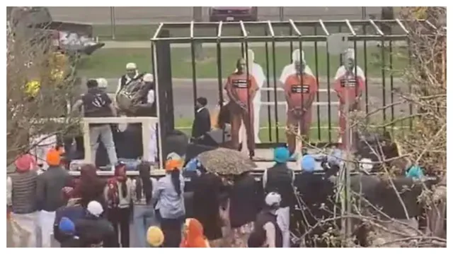 कनाडा के टोरंटो में हिंदुओं के विरोध