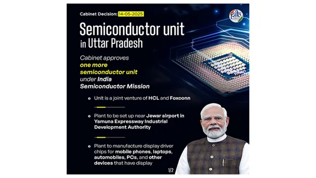 Jewar, HCL, Foxconn, india semiconductor mission