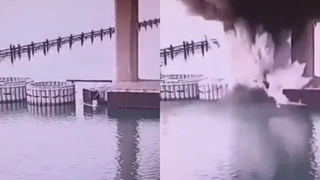 क्रीमिया ब्रिज, केर्च ब्रिज, यूक्रेन ने रूस का कीमिया ब्रिज उड़ाया, यूक्रेन का क्रीमिया ब्रिज पर हमला,