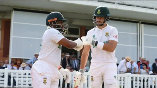 wtc champion south africa by defeating australia 5 wickets in lords stadium temba bavuma aiden markram historical innings 
