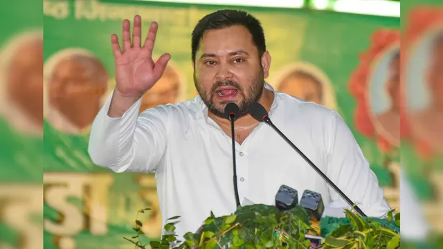 tejaswi yadav alleged nda government on law and order after firing incident before bihar election