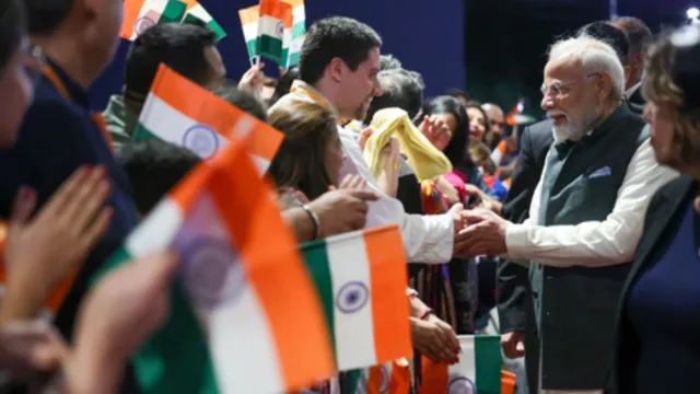 pm modi welcomed with ganesh vandana in brazil