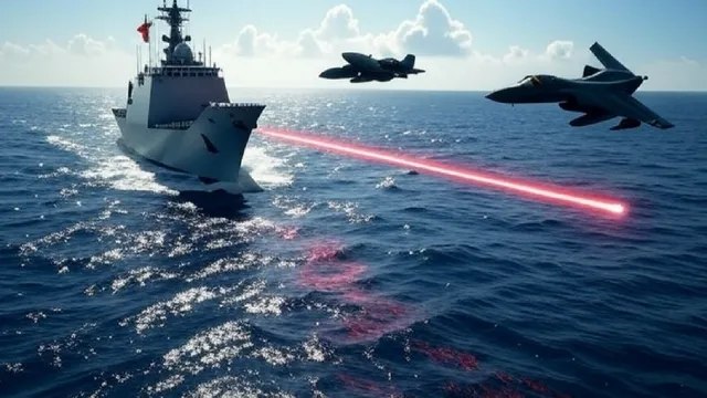 Ship laser attack 1