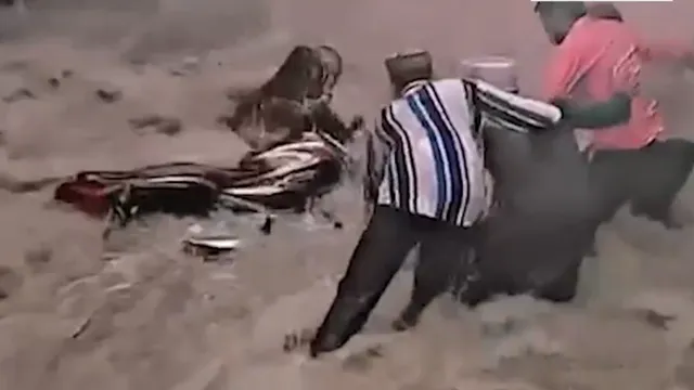 ajmer flood sweeps bike near khwaja gareeb nawaz dargah imd issue red alert in several districts