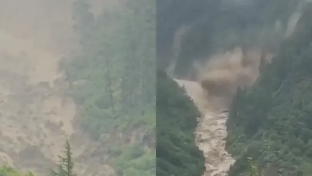 uttrakashi cloudburst in sukhi top after dharali scary visuals can be seen