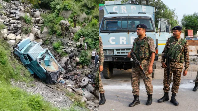 CRPF 3 SOLDIERS DEAD IN J AND K UDHAMPUR DISTRICT AS BUS PLUNGES INTO GORGE