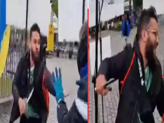 Man attacked with knife in Germany, many people injured (Photo-X, Video Grab)