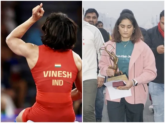 How did indian wrestler Vinesh Phogat weight increase to 52.7 kg night before final match at Paris Olympics 2024