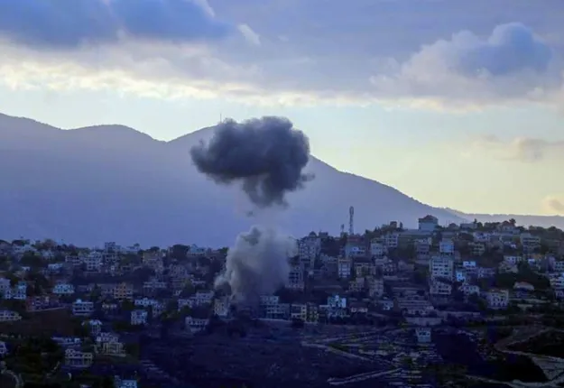 Lebanon: The smoke caused by Israeli airstrikes (File Photo)