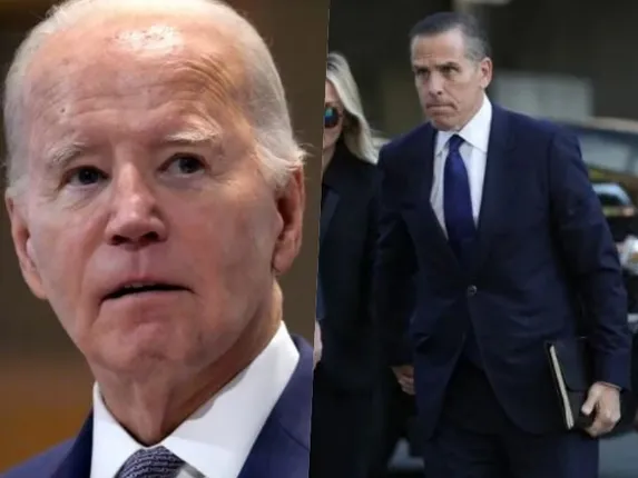 Hunter Biden and Former President Joe Biden (Photo- IANS)