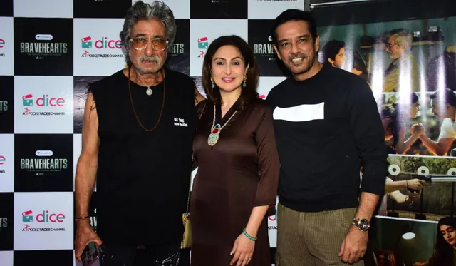 Shakti Kapoor, Anup Soni, Anushka Kaushik, Varun Tewari and others attend the screening of Dice Media’s - ‘Bravehearts’