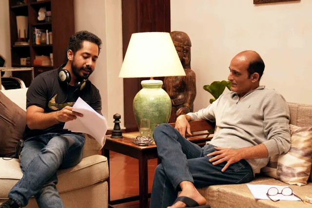 Abhishek Pathak with Akshaye Khanna