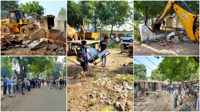 Locals protest over VMSS encroachment team demolition drive in Vadodara
