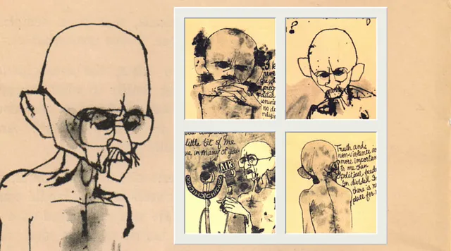 TBI Exclusive: Mickey Patel's Rare & Beautiful Sketches Of Mahatma Gandhi