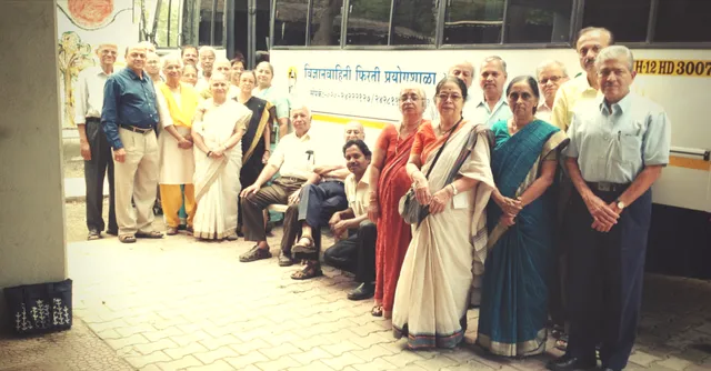 They are above 60. And they have traveled about 3 Lakh kilometers to take Science to Kids.